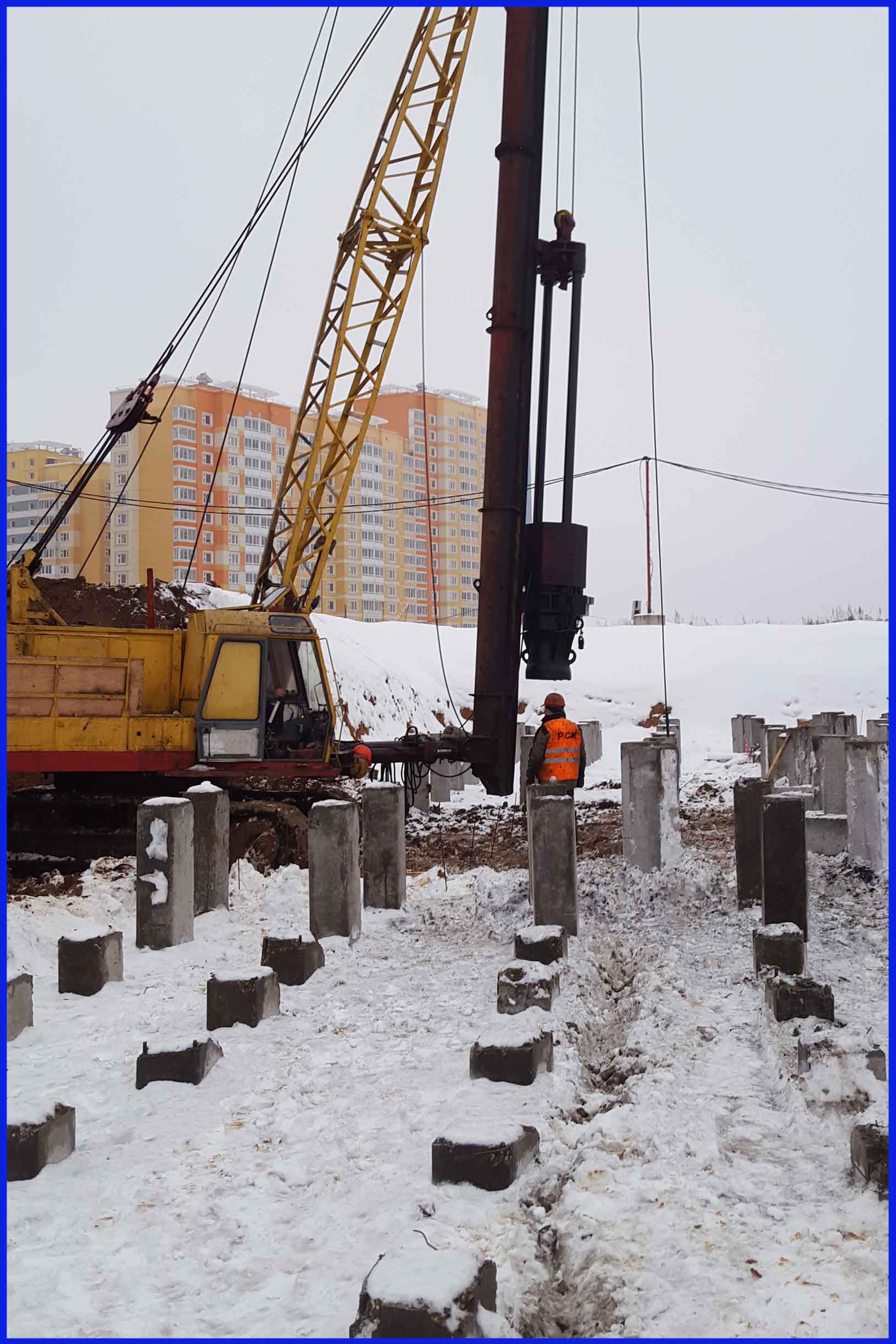 Забивка свай в Туле и Московской области, свая в Москве